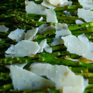 Grilled Asparagus with Shaved Parmesan and Balsamic Drizzle
