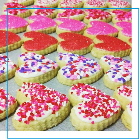 Heart sugar cookies